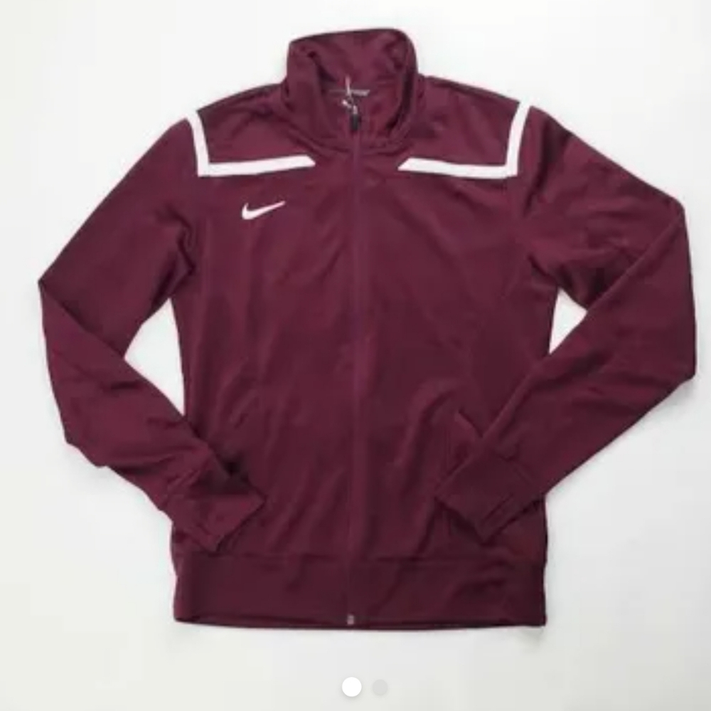 NIKE Avenger Knit Training Full Zip Warm-Up Jacket Women's M Dark Maroon
